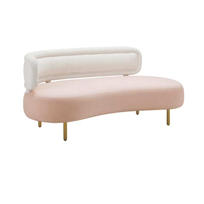 TOV Furniture Tischa Blush Cream Sofa TOV-L68940