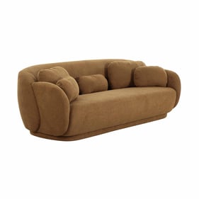 TOV Furniture Misty Brown Boucle Sofa