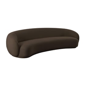 TOV Furniture Kendall Chocolate Brown 120 Inch Sofa