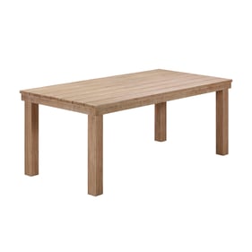 TOV Furniture Cassie Natural 75 Inch Rectangular Outdoor Dining Table