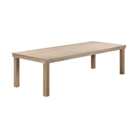 TOV Furniture Cassie Natural 108 Inch Rectangular Outdoor Dining Table