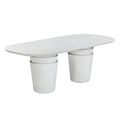 Margot Light Grey Faux Plaster Indoor / Outdoor Concrete Dining Table