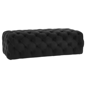 TOV Furniture Kaylee Black Ottoman