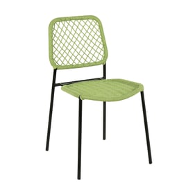 TOV Furniture Lucy Green Dyed Cord Outdoor Dining Chair