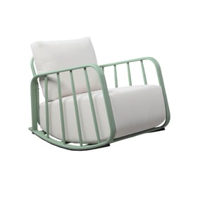 TOV Furniture Violette Mint Green Outdoor Rocking Chair