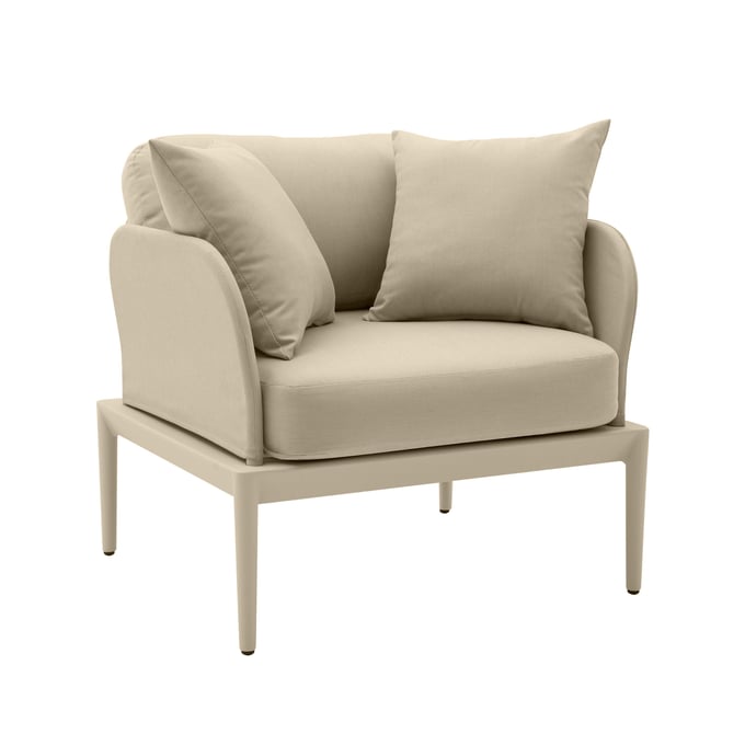 TOV Furniture Kapri Taupe Outdoor Armchair TOV-O68889