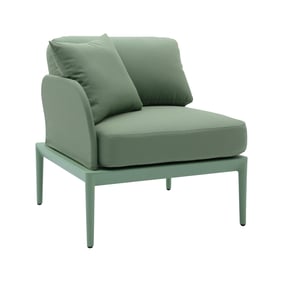 TOV Furniture Kapri Moss Green Outdoor LAF Corner Seat