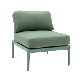 TOV Furniture Kapri Moss Green Outdoor Armless Chair