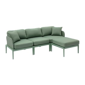 TOV Furniture Kapri Moss Green Outdoor Sectional