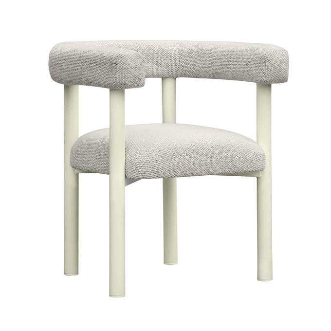 TOV Furniture Jackie Cream Outdoor Dining Chair TOV-O68958