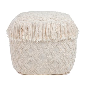 TOV Furniture Inca Cream Pouf