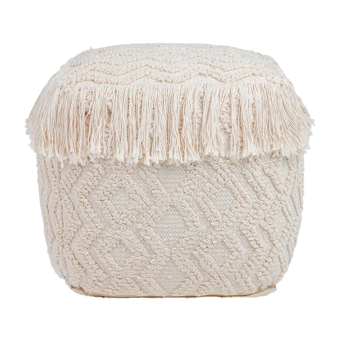 TOV Furniture Inca Cream Pouf TOV-OC18187