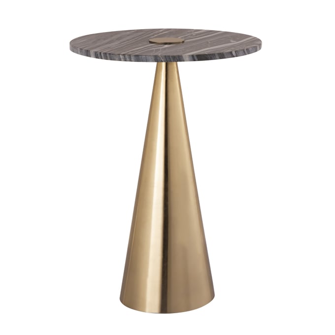 TOV Furniture Addyson Grey Gold Side Table TOV-OC18341