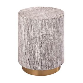 TOV Furniture Dahlia Distressed White Side Table