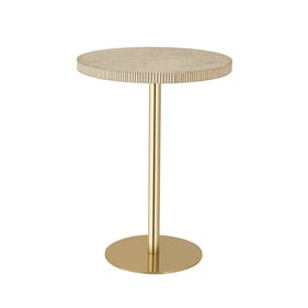 TOV Furniture Fiona Gold Natural Stone Side Table