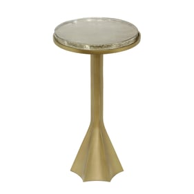 TOV Furniture Gabrielle Antique Brass Side Table