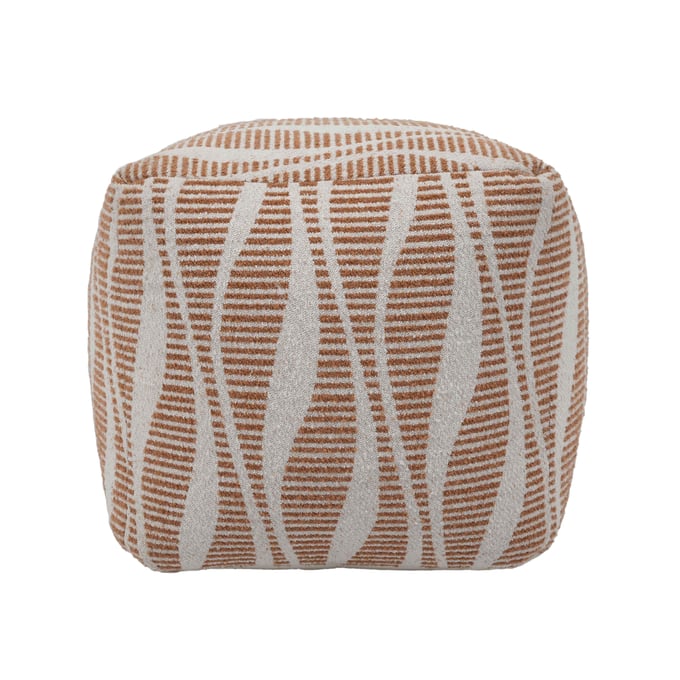 TOV Furniture Ember Cream Natural Woven Pouf TOV-OC18533