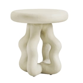 TOV Furniture Maddie Cream Side Table