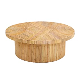 TOV Furniture Acadia Natural Rattan Coffee Table