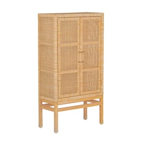 TOV Furniture Amara Natural Woven Rattan Cabinet