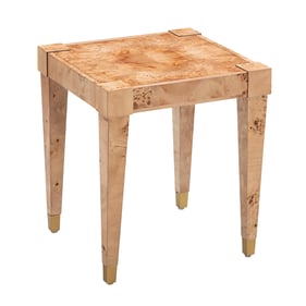 TOV Furniture Brandyss Natural Burl End Table