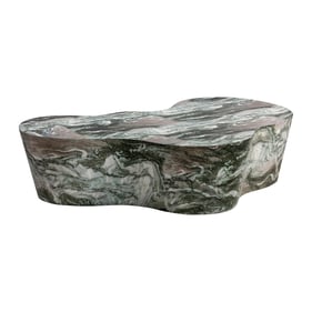 TOV Furniture Slab Grey Blush Faux Marble Coffee Table