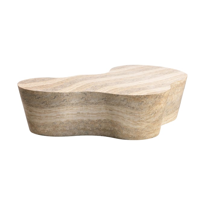 TOV Furniture Slab Faux Travertine Coffee Table TOV-OC54217