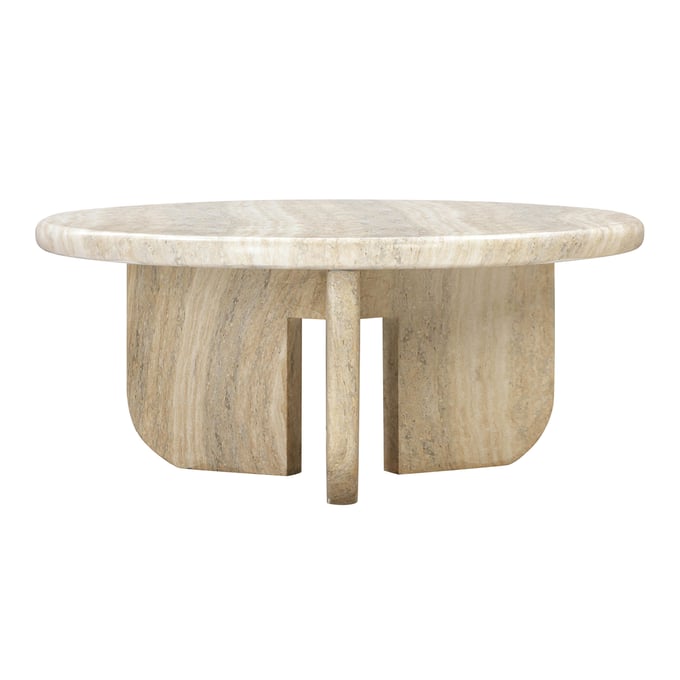 TOV Furniture Patrizia Travertine Concrete Coffee Table TOV-OC54246