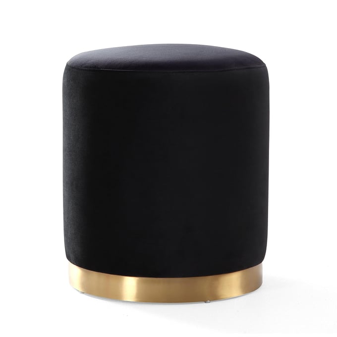 TOV Furniture Opal Black Gold Base Ottoman TOV-OC6120