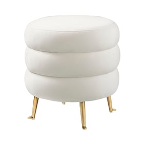 TOV Furniture Ladder Cream Ottoman