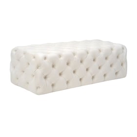 TOV Furniture Kaylee Cream Ottoman