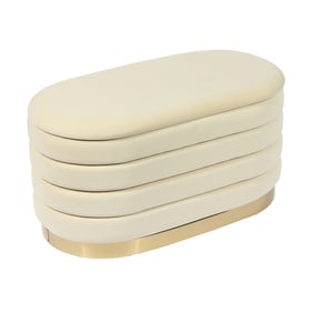 TOV Furniture Lillian Cream Storage Bench