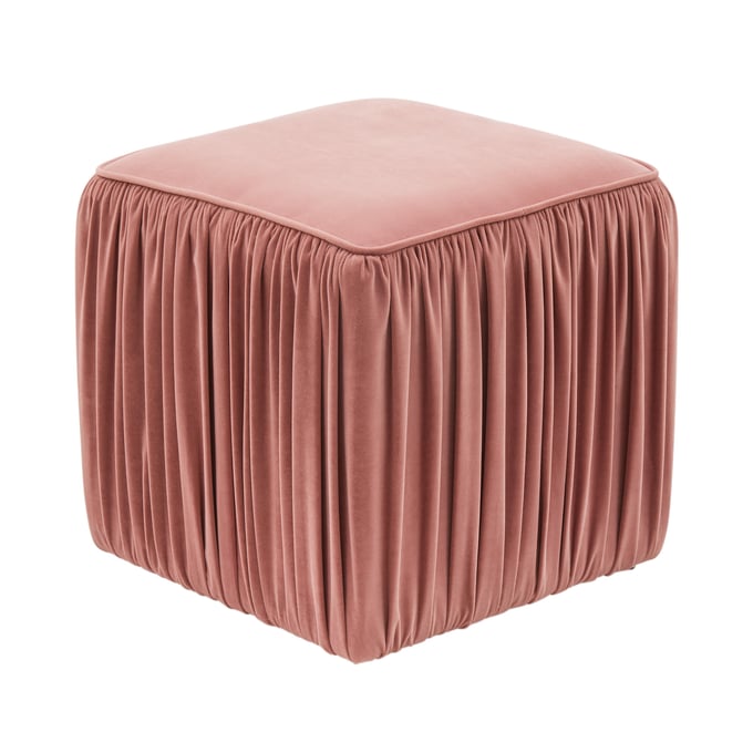 TOV Furniture Morgan Mauve Pleated Ottoman TOV-OC68215