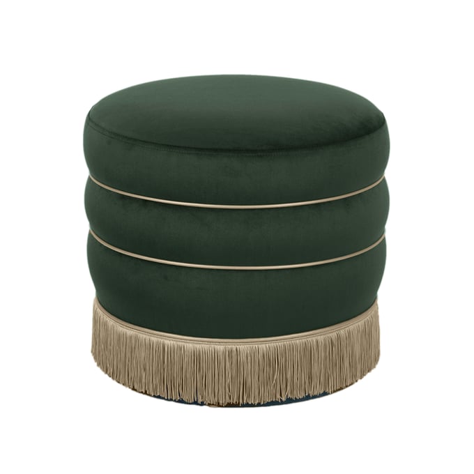 TOV Furniture Lakka Green Velvet Ottoman TOV-OC68564