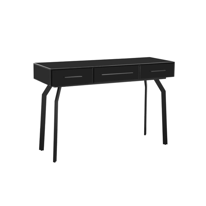 TOV Furniture Santana Black Glass Desk TOV-OC68577