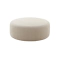 Broohah Beige Linen Ottoman