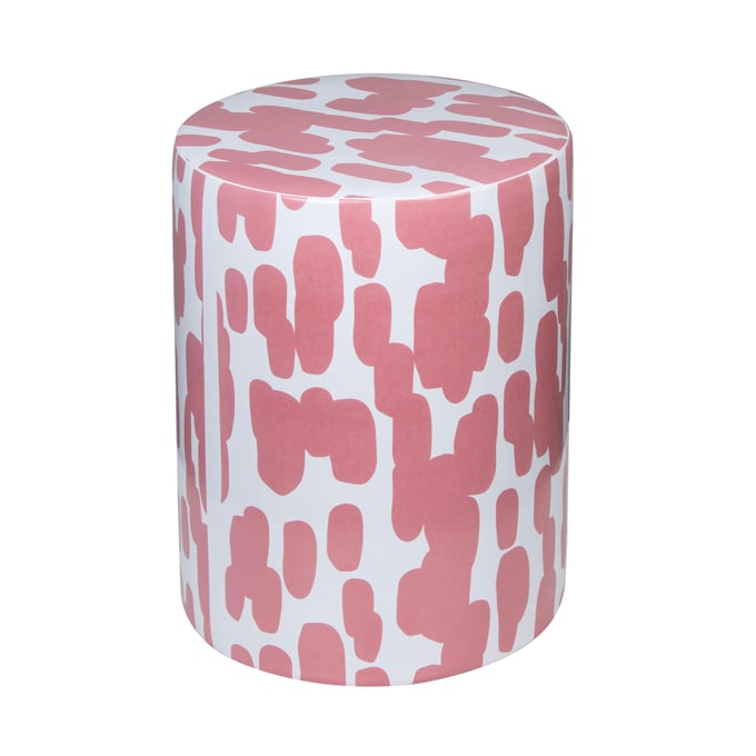 TOV Furniture Taurus Pink Ceramic Stool TOV-OC68775