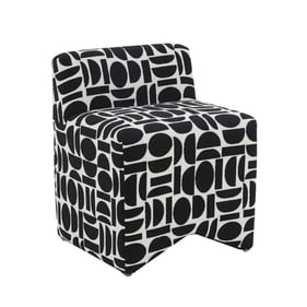 TOV Furniture Pippa Black Weave Stool