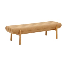 TOV Furniture Julianna Yellow Linen Bench