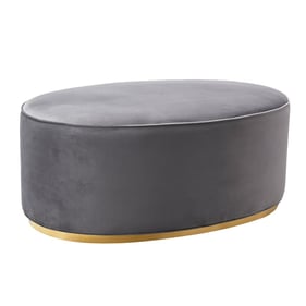 TOV Furniture Scarlett Grey Ottoman