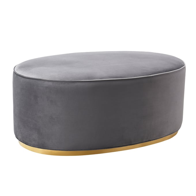 TOV Furniture Scarlett Grey Ottoman TOV-OC7225