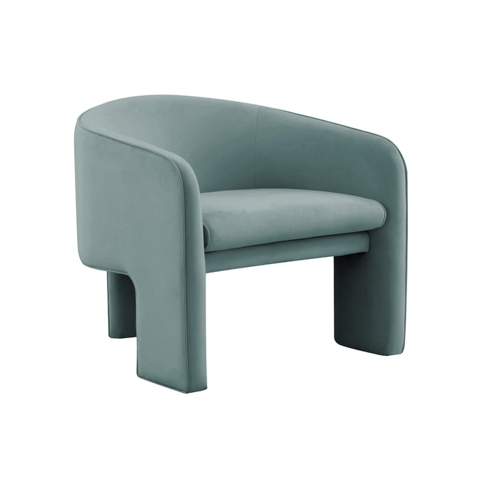 TOV Furniture Marla Sea Blue Velvet Accent Chair TOV-S44184