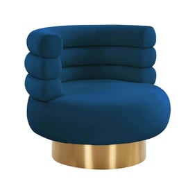 TOV Furniture Naomi Navy Swivel Chair