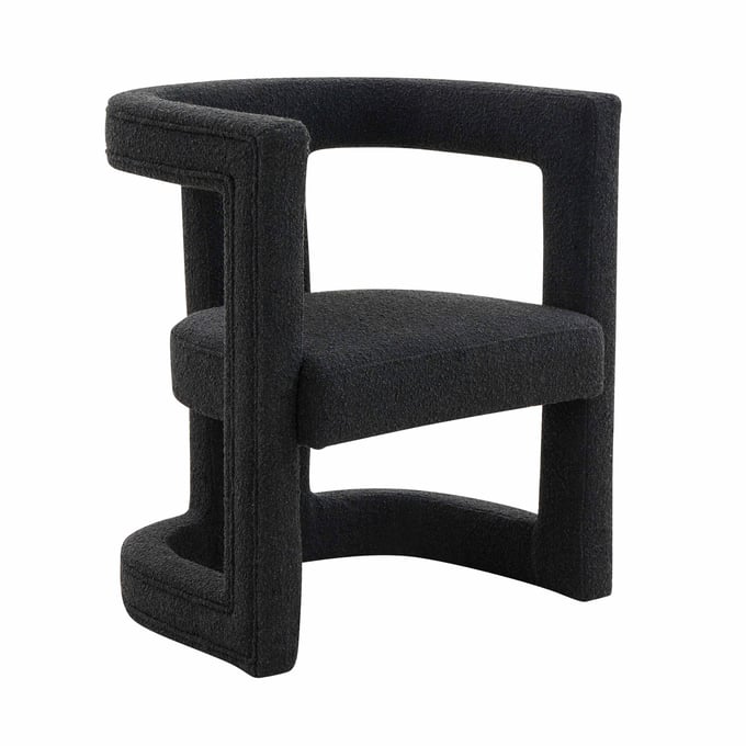 TOV Furniture Ada Black Boucle Chair TOV-S68258