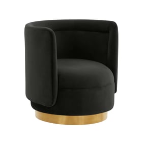 TOV Furniture Remy Black Swivel Chair