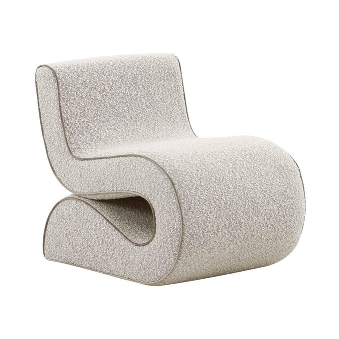 TOV Furniture Senna Grey Boucle Accent Chair TOV-S68534