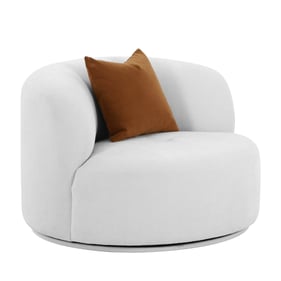 TOV Furniture Fickle Grey Velvet Swivel Chair