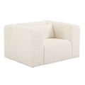 Tarra Fluffy Oversized Cream Corduroy Armchair