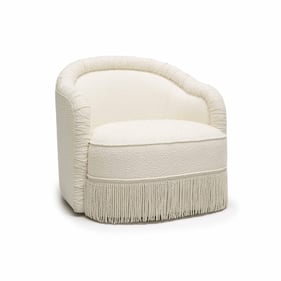 TOV Furniture Pamela Cream Boucle Lounge Chair