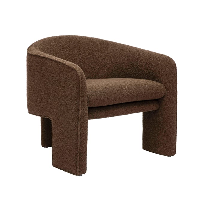 TOV Furniture Marla Brown Boucle Accent Chair TOV-S68997